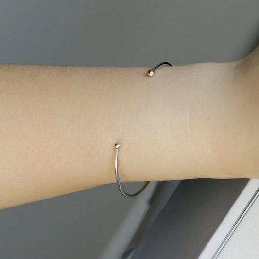 Bracelet à Manchette Ouverte pour Femme et Fille, Bijoux Simples, Minimaliste, Harajuku, Cadeau, Nouvelle Mode, L187