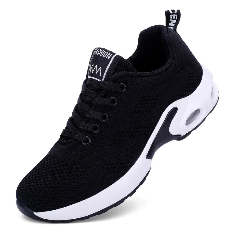 Chaussures de course respirantes pour femmes, chaussures de sport décontractées, baskets de marche, légères, originales, tennis blanches, extérieur, Wpod