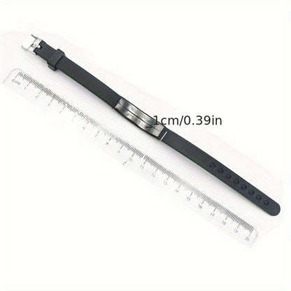 2 Sets Ker King Hi Queen New King and Queen Couple Romantic Crown Adjustable Size Stainless Steel Silicone Bracelet