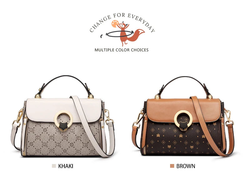 FOXER sac à bandoulière femme Vintage Signature sac fourre-tout 2025 luxe mode femme sac à main sac à bandoulière