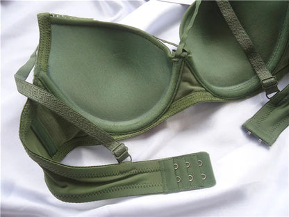 Sous-vêtements pour femmes Sexy dentelle Push Up Bralette Section respirant femme grand ensemble de sous-vêtements grande taille Lingerie soutien-gorge