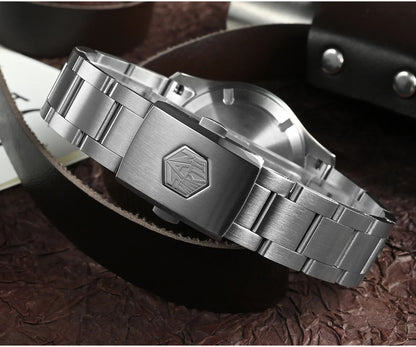 San Martin – montre pilote pour hommes, 37mm, Miyota 8215, mode Simple, militaire, automatique, mécanique, étanche à 100m, BGW-9