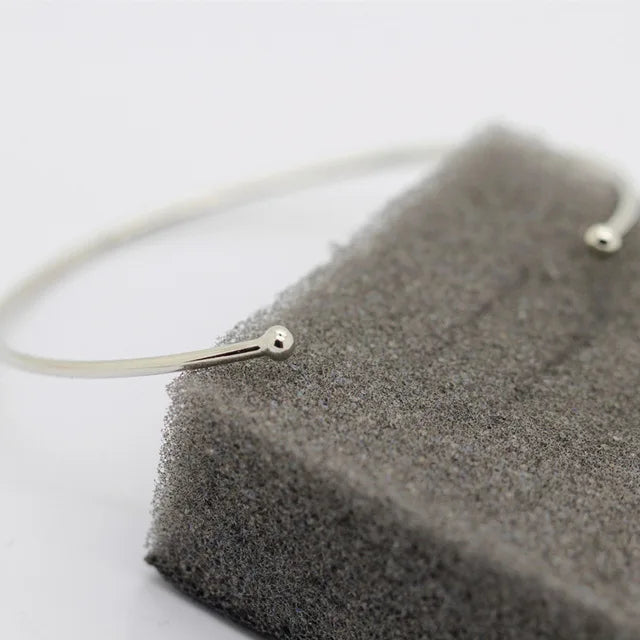 Bracelet à Manchette Ouverte pour Femme et Fille, Bijoux Simples, Minimaliste, Harajuku, Cadeau, Nouvelle Mode, L187