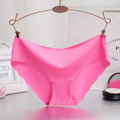 Femmes culottes sous-vêtements Ultra-mince Viscose sans couture slips pour femmes confort taille basse volants Sexy Lingerie été nouveau chaud