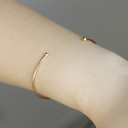 Bracelet à Manchette Ouverte pour Femme et Fille, Bijoux Simples, Minimaliste, Harajuku, Cadeau, Nouvelle Mode, L187