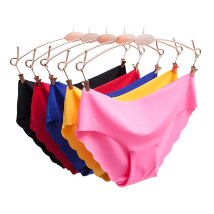 Femmes culottes sous-vêtements Ultra-mince Viscose sans couture slips pour femmes confort taille basse volants Sexy Lingerie été nouveau chaud
