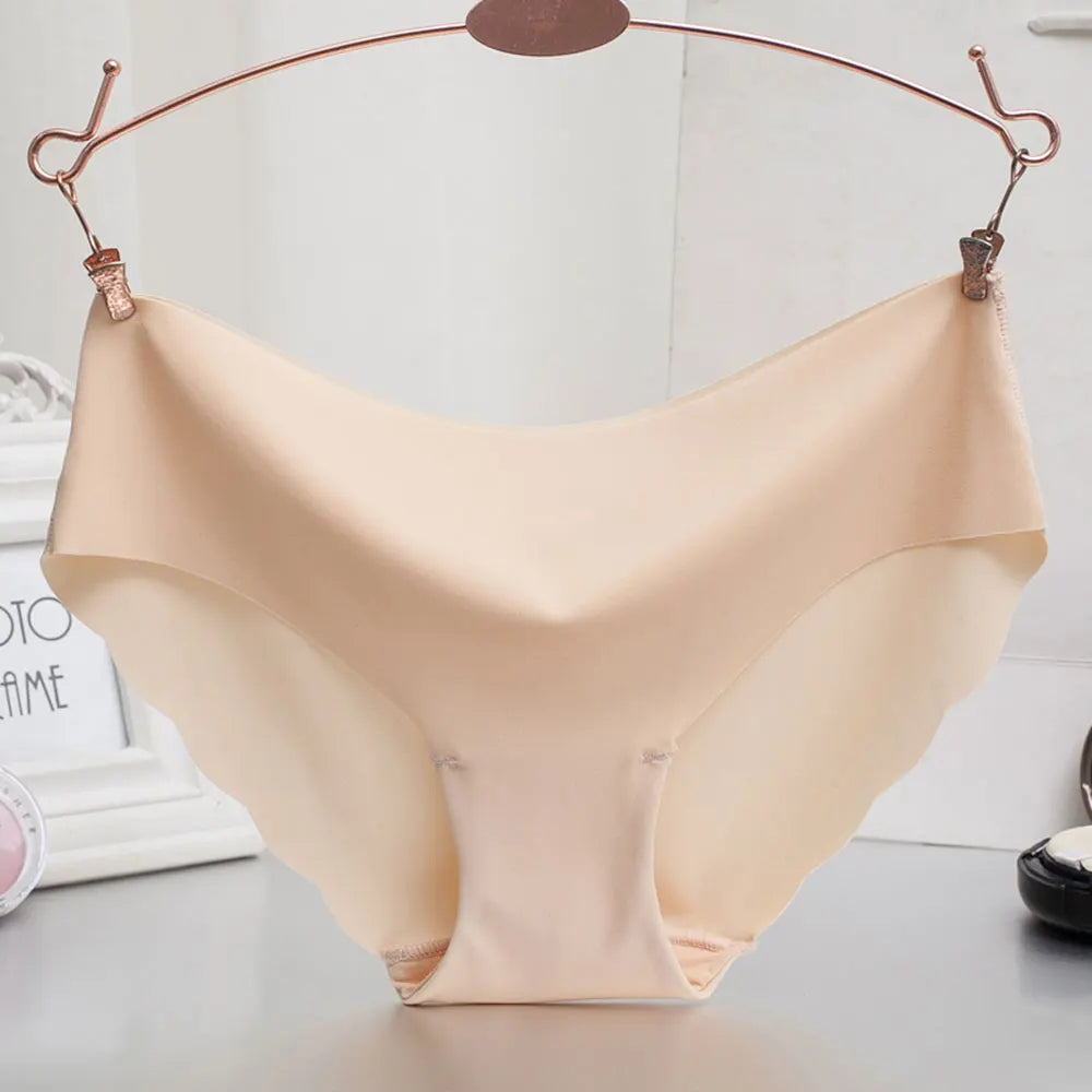 Femmes culottes sous-vêtements Ultra-mince Viscose sans couture slips pour femmes confort taille basse volants Sexy Lingerie été nouveau chaud