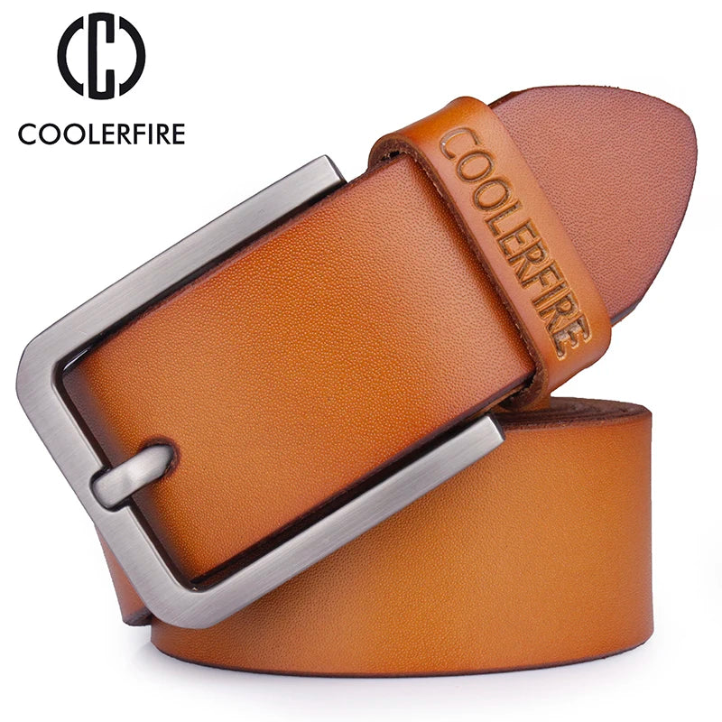 Ceinture en cuir véritable pour hommes, haute qualité, mode, marque de luxe, large environnement, designer, nouveau
