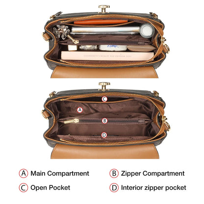 FOXER sac à bandoulière femme Vintage Signature sac fourre-tout 2025 luxe mode femme sac à main sac à bandoulière