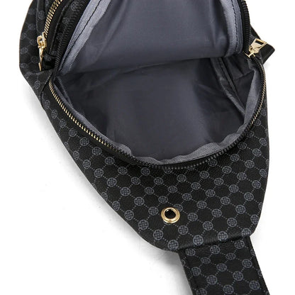 Sac de poitrine de voyage urbain pour hommes, Design tendance en cuir PU, sac à bandoulière pour téléphone, sacs à bandoulière pour hommes, Sports de plein air et loisirs