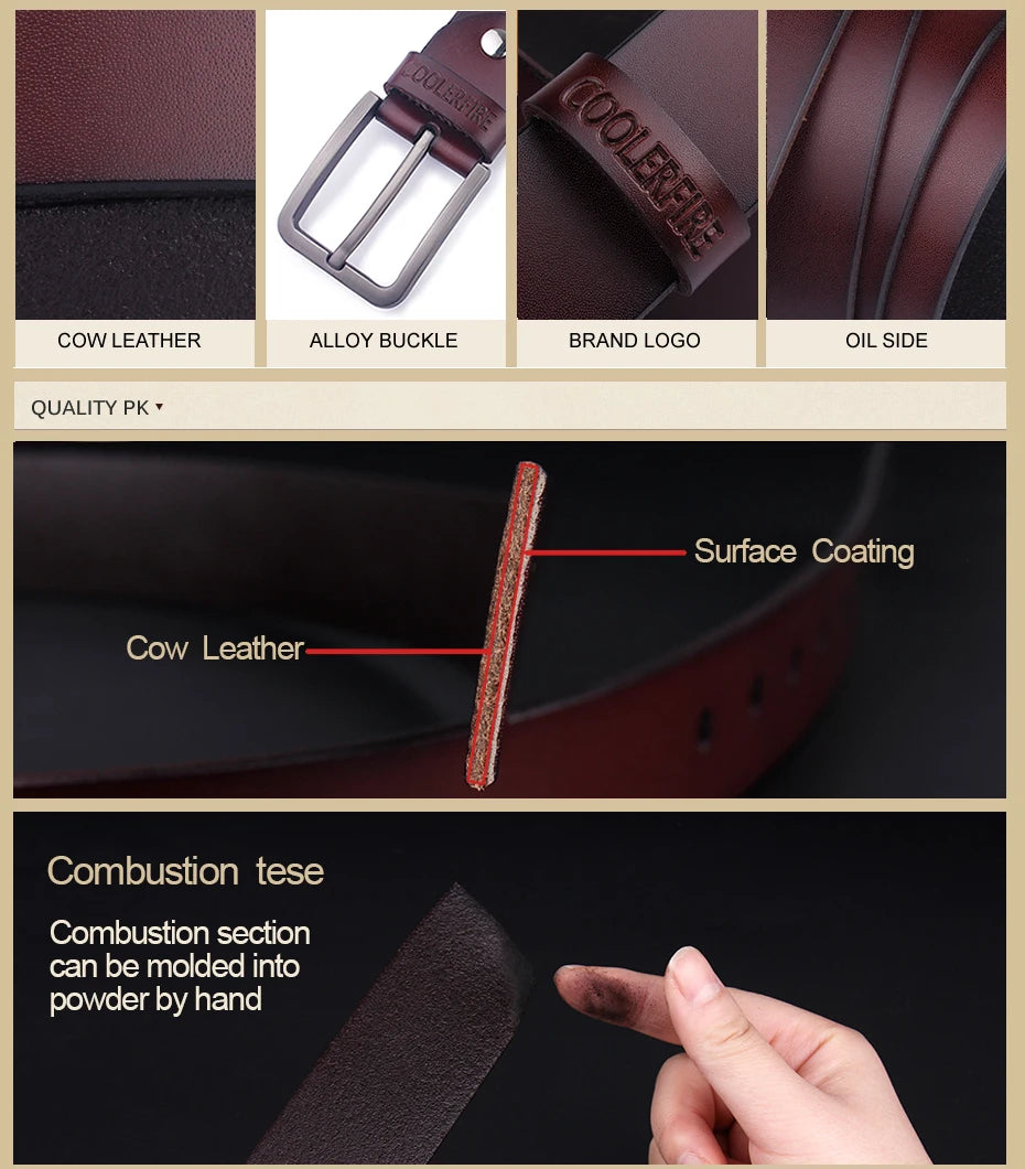 Ceinture en cuir véritable pour hommes, haute qualité, mode, marque de luxe, large environnement, designer, nouveau