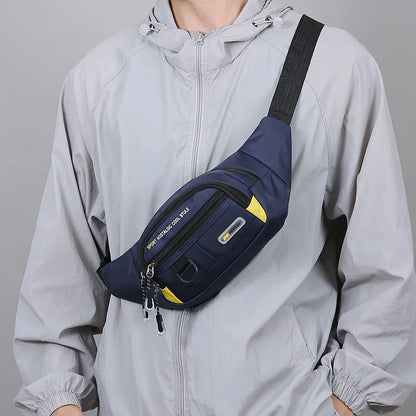 Sac de taille de Fitness de grande capacité pour hommes, Portable, Anti-vol, Ultra fin, petit sac de poitrine, sport, loisirs de plein air, course à pied