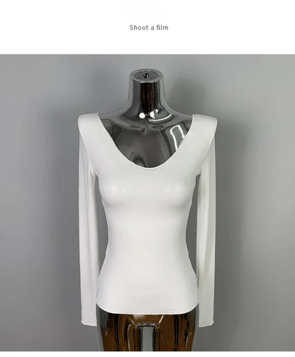 T-Shirt femmes basique décontracté 2025 été T-Shirt col rond Femme vêtements Sexy poitrine basse voir à travers doux mince hauts T-Shirt Femme