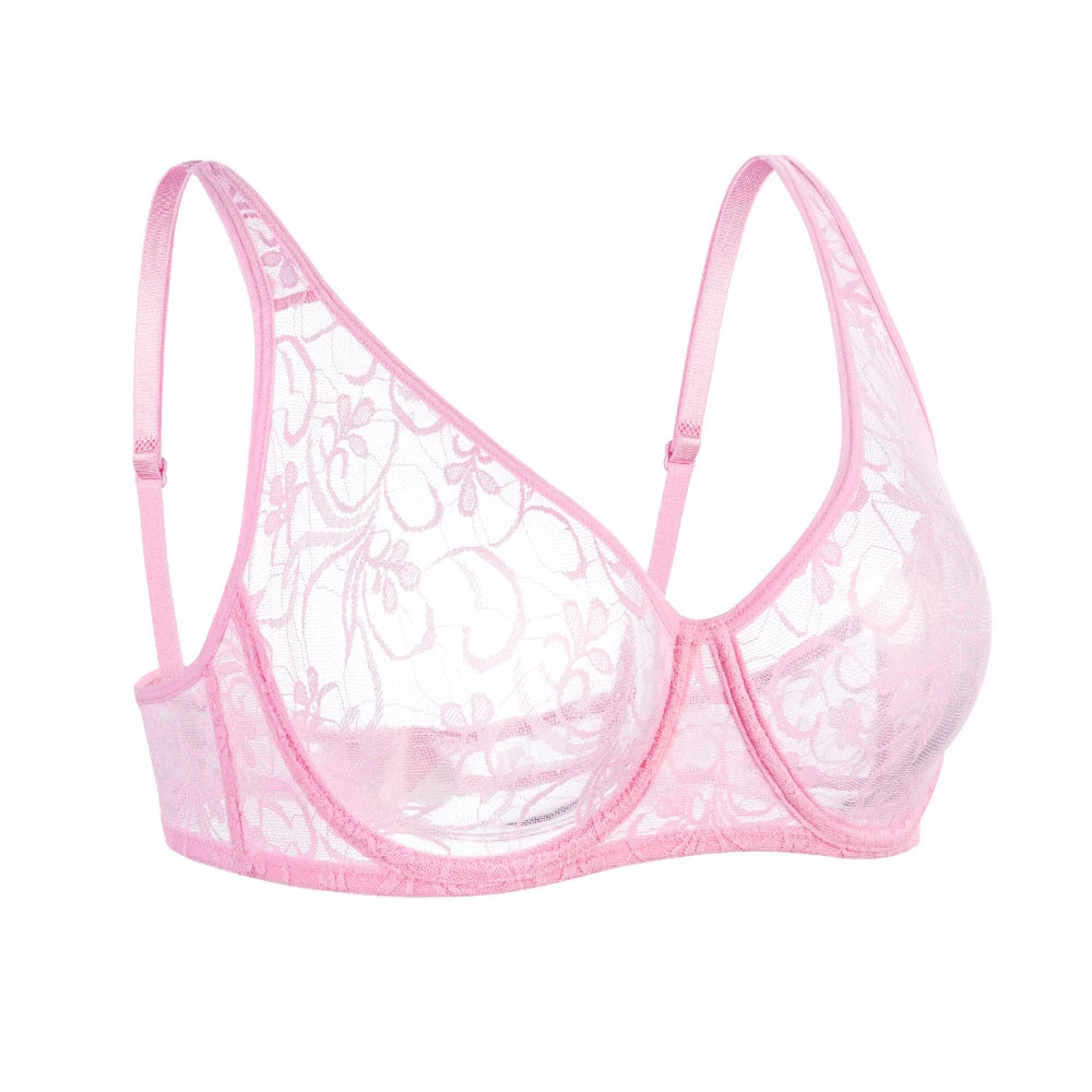Sous-vêtements pour femmes dentelle soutiens-gorge à armatures BH évider broderie élégant décontracté Sexy Lingerie hauts grande taille brassière