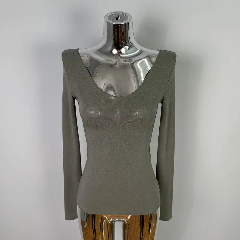 T-Shirt femmes basique décontracté 2025 été T-Shirt col rond Femme vêtements Sexy poitrine basse voir à travers doux mince hauts T-Shirt Femme