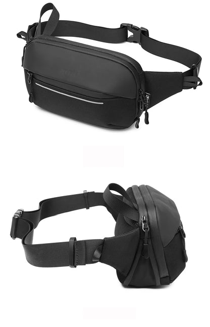 Sac à Bandoulière Multifonction Extensible et Étanche pour Homme, Sacoche de Poitrine, Voyage