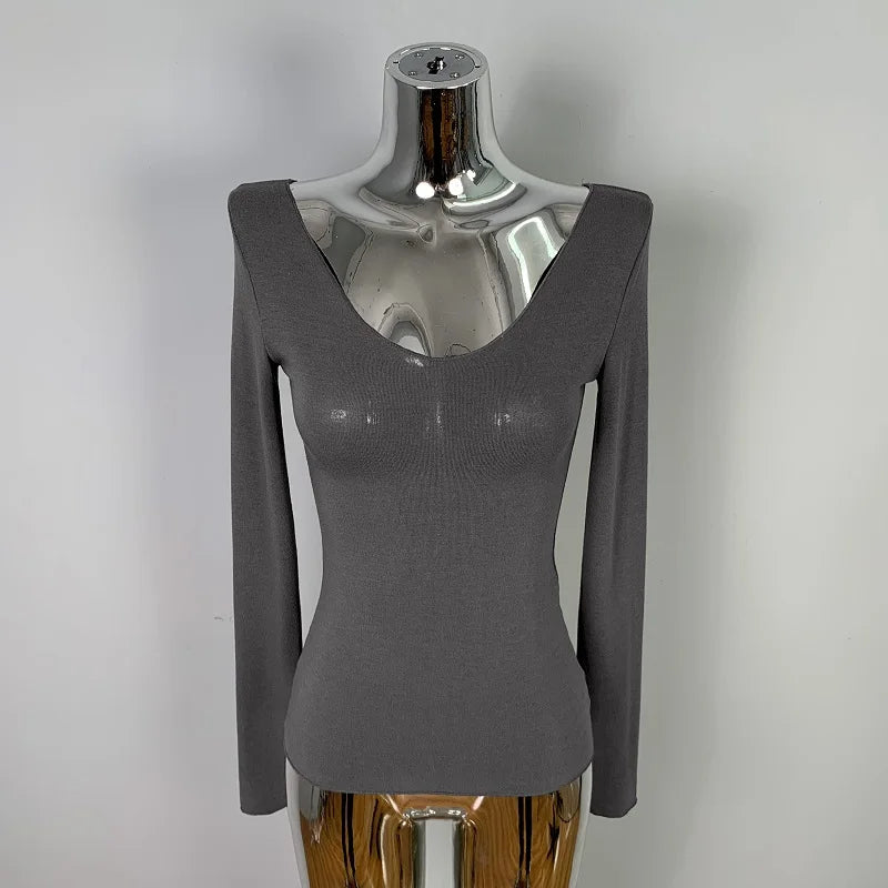 T-Shirt femmes basique décontracté 2025 été T-Shirt col rond Femme vêtements Sexy poitrine basse voir à travers doux mince hauts T-Shirt Femme