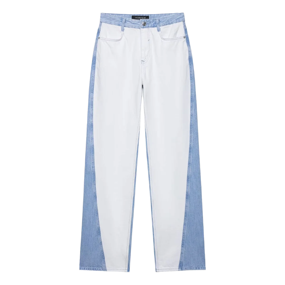 HH – costume en Denim Vintage pour femme, manteau à revers à manches longues et simple boutonnage + jean taille haute à jambes larges, ensemble de mode de rue, automne 2024