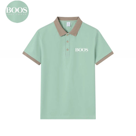 Polo d'été à manches courtes pour hommes, LOGO brodé, grande taille, T-shirt d'affaires en Nylon fin, respirant, de haute qualité
