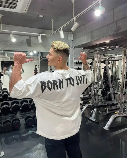 Coupe ample hommes été automne sport T-Shirt Fitness basket-ball à manches courtes élastique haut décontracté en Style coréen grande taille