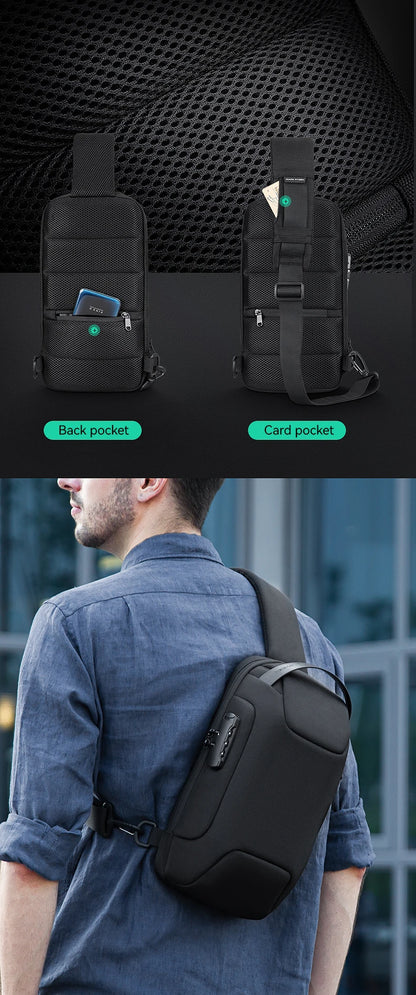 MarkRyden ODYSSEY MINI: sac à bandoulière étanche antivol de Style décontracté pour hommes