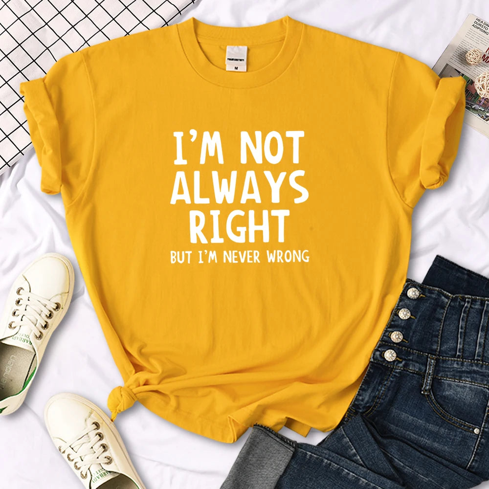 T-shirt col rond femme, estival et décontracté, cool et intéressant avec lettres imprimées