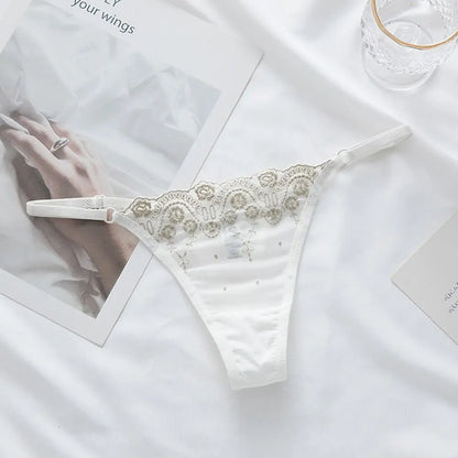 Sous-vêtements pour femmes coton entrejambe Bikini string slips dentelle culotte taille basse culotte femmes string femme Lingerie