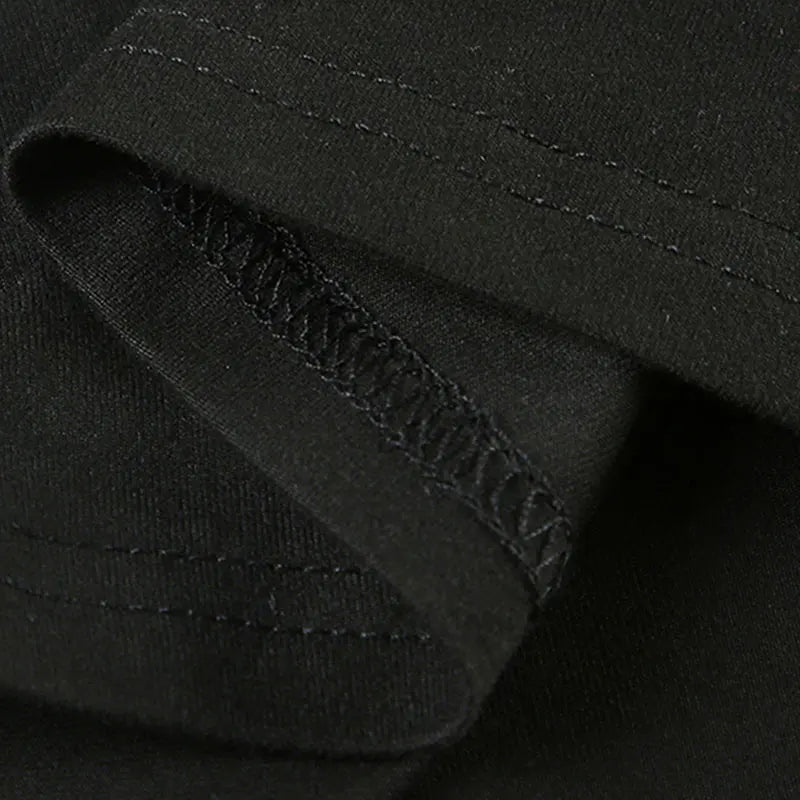 T-shirt femme nouveau Streetwear printemps mode décontracté mince T-shirt élégant femme Sexy noir dame polyvalent tricoté t-shirts vêtements