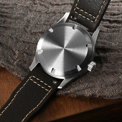 San Martin – montre pilote pour hommes, 37mm, Miyota 8215, mode Simple, militaire, automatique, mécanique, étanche à 100m, BGW-9