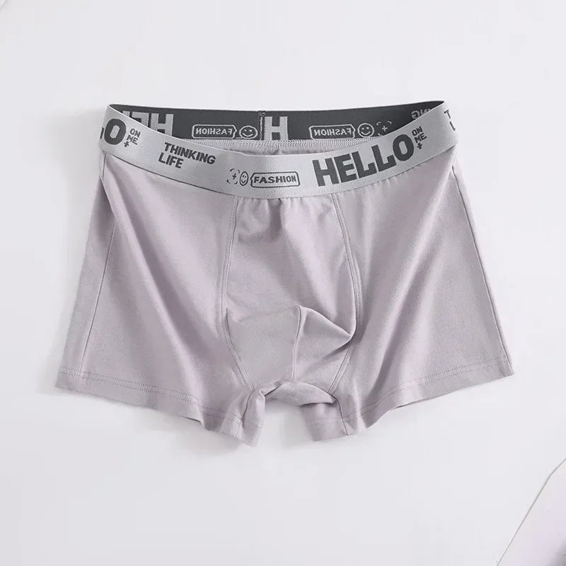 Boxer Confortable en Coton pour Homme, Sous-Vêtement Doux et Respirant