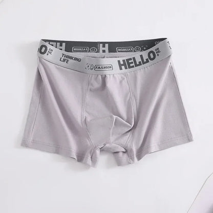 Boxer Confortable en Coton pour Homme, Sous-Vêtement Doux et Respirant