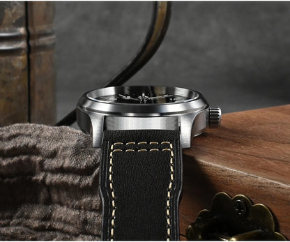 San Martin – montre pilote pour hommes, 37mm, Miyota 8215, mode Simple, militaire, automatique, mécanique, étanche à 100m, BGW-9