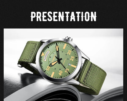 OCHSTIN hommes mode luxe mécanique automatique Date semaine montre couverture arrière transparente Design créatif avec cadran calendrier vert