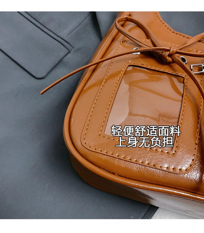 Sac à bandoulière transparent pour femme, sac à main preppy pour femme, sac à bandoulière scolaire, sac à main pour femme, designer japonais, Y2K, lancé Harajuku, coréen, Ita