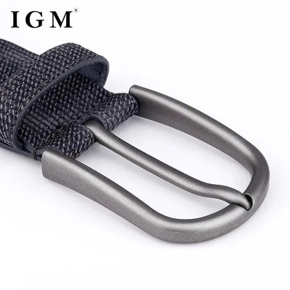 Ceinture en toile tissée pour hommes, tout élastique, extensible, pour garçons, jeunes pantalons polyvalents, Jeans, ceinture à la mode boutonnée