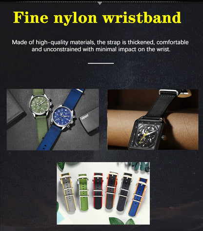 OCHSTIN hommes mode luxe mécanique automatique Date semaine montre couverture arrière transparente Design créatif avec cadran calendrier vert