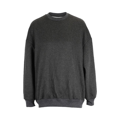 Pull femme hiver nouveau Streetwear mode solide manches longues haut col rond décontracté mince dame polyvalent à capuche tricoté vêtements