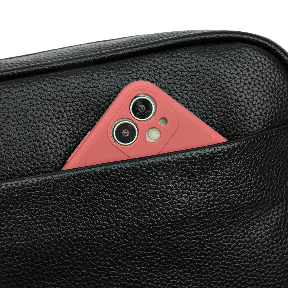 Sac à bandoulière en cuir pour femme, sac à bandoulière avec 2 sangles, sacs à main simples et solides, design de marque, mode