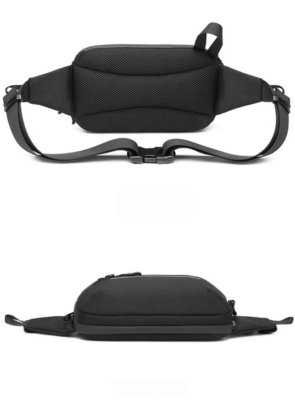 Sac à Bandoulière Multifonction Extensible et Étanche pour Homme, Sacoche de Poitrine, Voyage