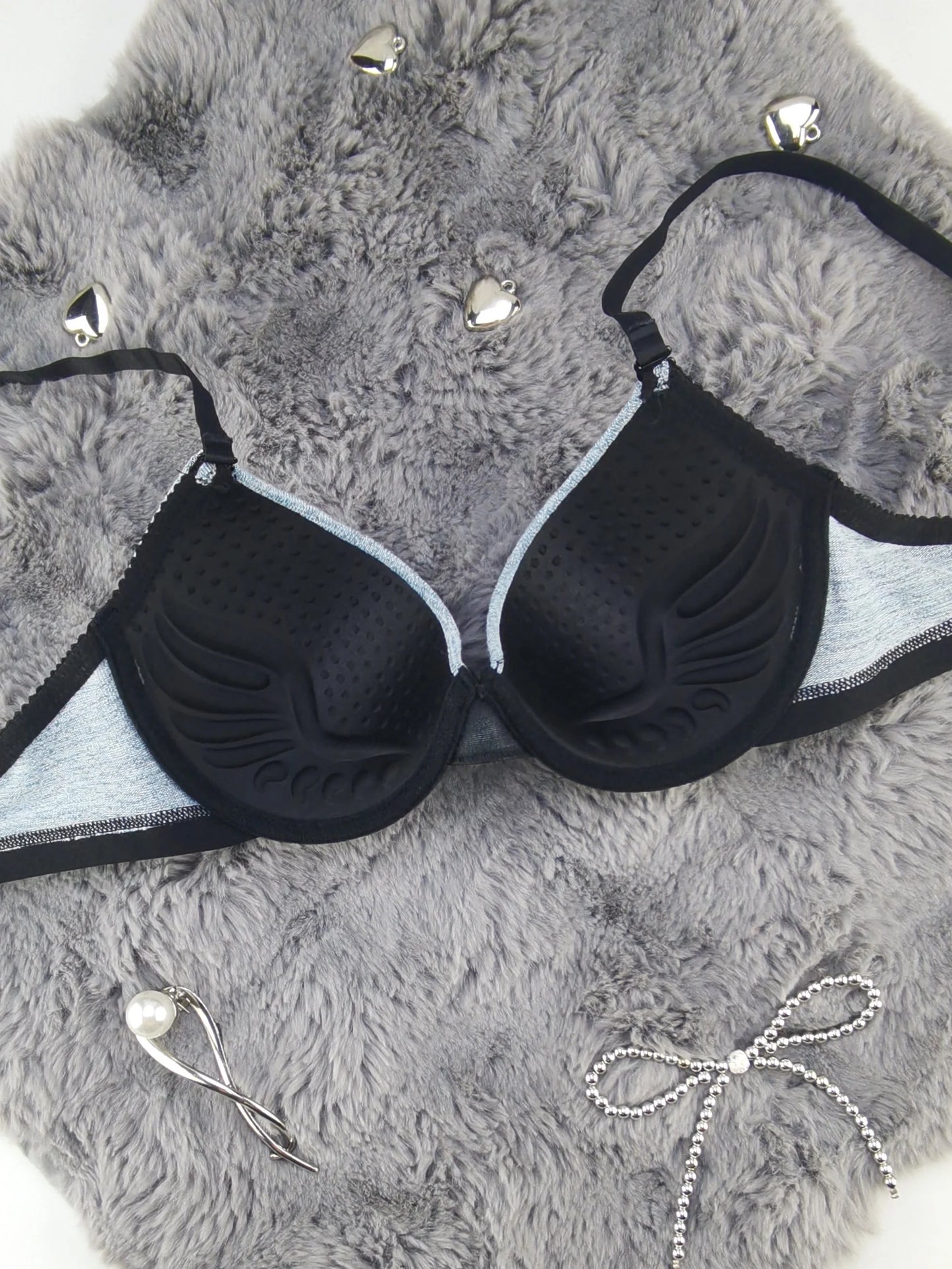 Sous-vêtements Sexy pour femmes avec jantes en acier, bretelles Push Up rassemblées, soutien-gorge réglable, Lingerie tricotée confortable au quotidien