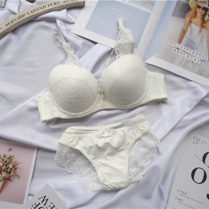 Sous-vêtements pour femmes Sexy dentelle Push Up Bralette Section respirant femme grand ensemble de sous-vêtements grande taille Lingerie soutien-gorge