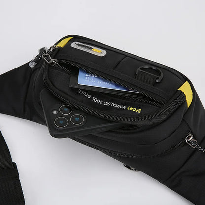 Sac de taille de Fitness de grande capacité pour hommes, Portable, Anti-vol, Ultra fin, petit sac de poitrine, sport, loisirs de plein air, course à pied