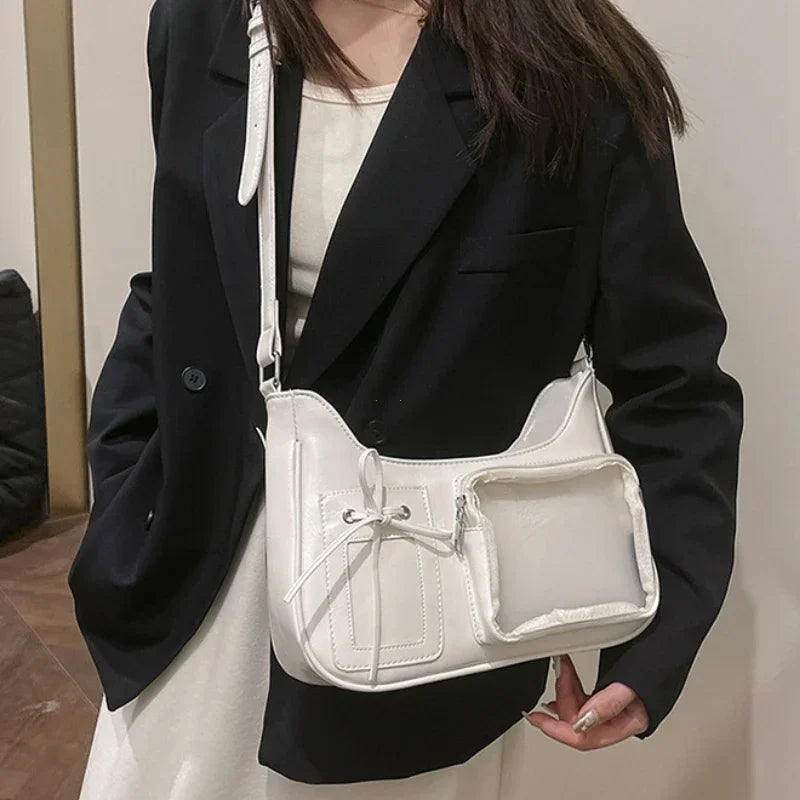 Sac à bandoulière transparent pour femme, sac à main preppy pour femme, sac à bandoulière scolaire, sac à main pour femme, designer japonais, Y2K, lancé Harajuku, coréen, Ita