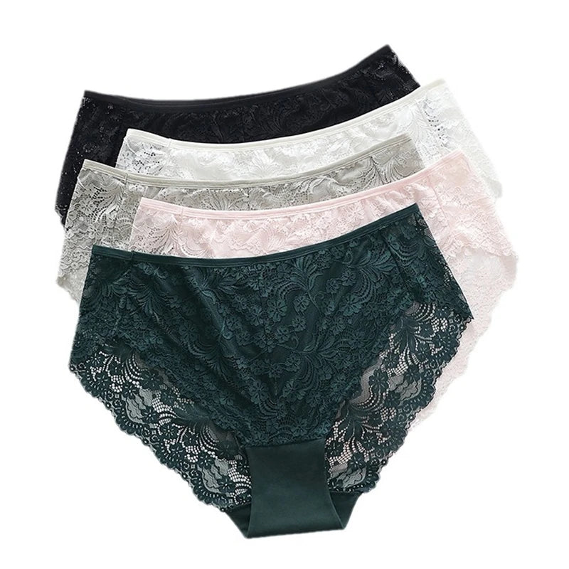 Sous-vêtements femmes coton ropa intérieur femenina surdimensionné lingerie dentelle doux calzones para mujer élégant sans couture sexy culotte nouveau