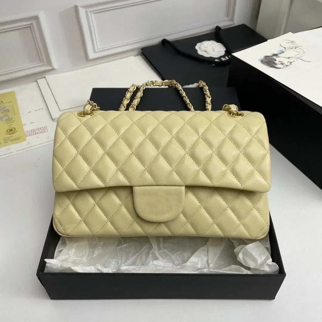 Miroir sacs de créateurs sac à bandoulière sacs à main de luxe femme classique rabat chaîne sac à bandoulière sacs à main en cuir porte-carte rose blanc