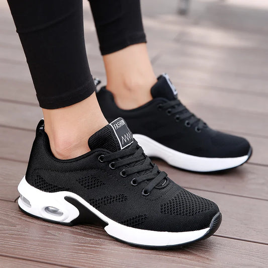 Chaussures de course respirantes pour femmes, chaussures de sport décontractées, baskets de marche, légères, originales, tennis blanches, extérieur, Wpod