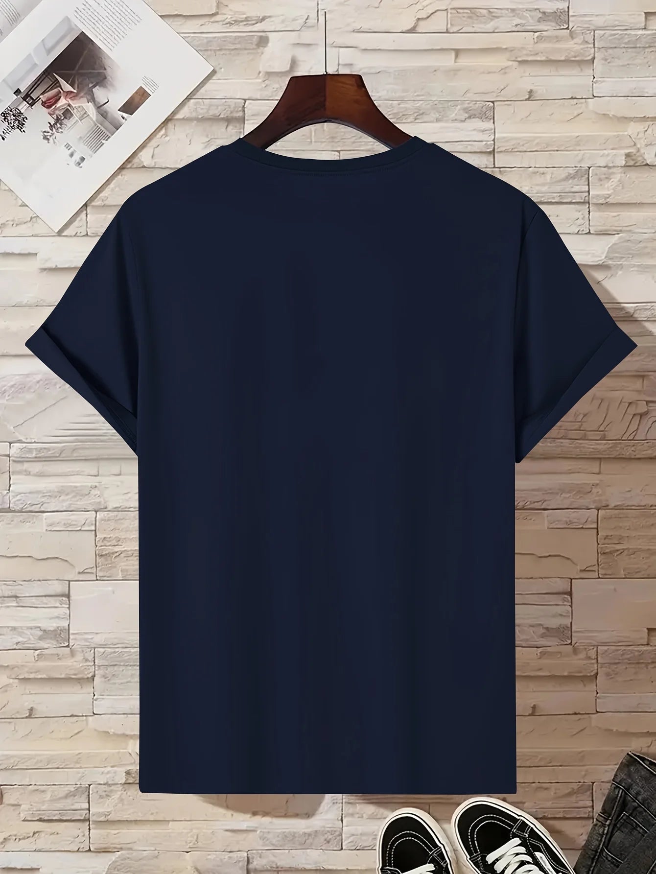 MILANO-T-shirt à Manches Courtes et Col Rond pour Homme, Haut Décontracté, Confortable, Lettre Imprimée, Été, 100% Coton, Mode