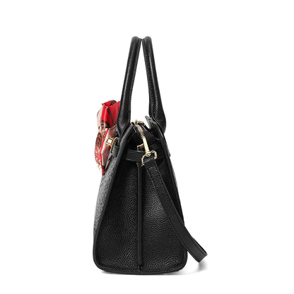 Sac en peau de vache première couche, sac rouge pour mère, sac à main à la mode pour femme, sac à bandoulière en cuir véritable pour mariage