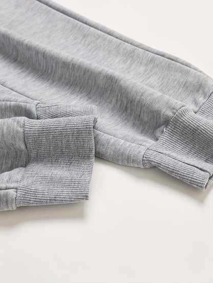 Ensemble sweat-shirt et pantalon de sport pour hommes, décontracté et chaud, imprimé JORDAN 23, ample et épais, en velours, col rond, automne et hiver