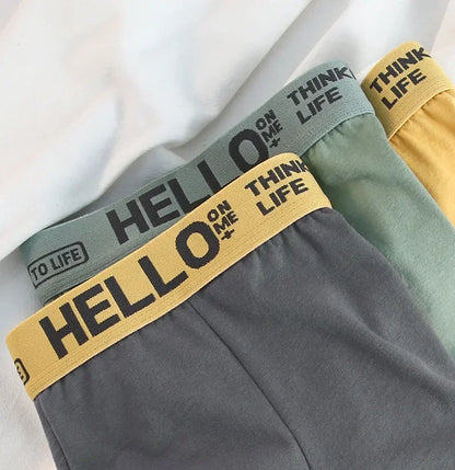 Boxer Confortable en Coton pour Homme, Sous-Vêtement Doux et Respirant